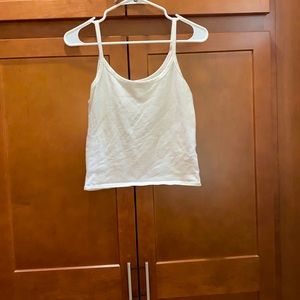 White Tank Crop Top
